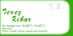 terez ribar business card